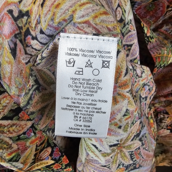 Anthropologie Caftan by Rujuta Sheth Cinched OS floral paisley - Picture 6 of 8